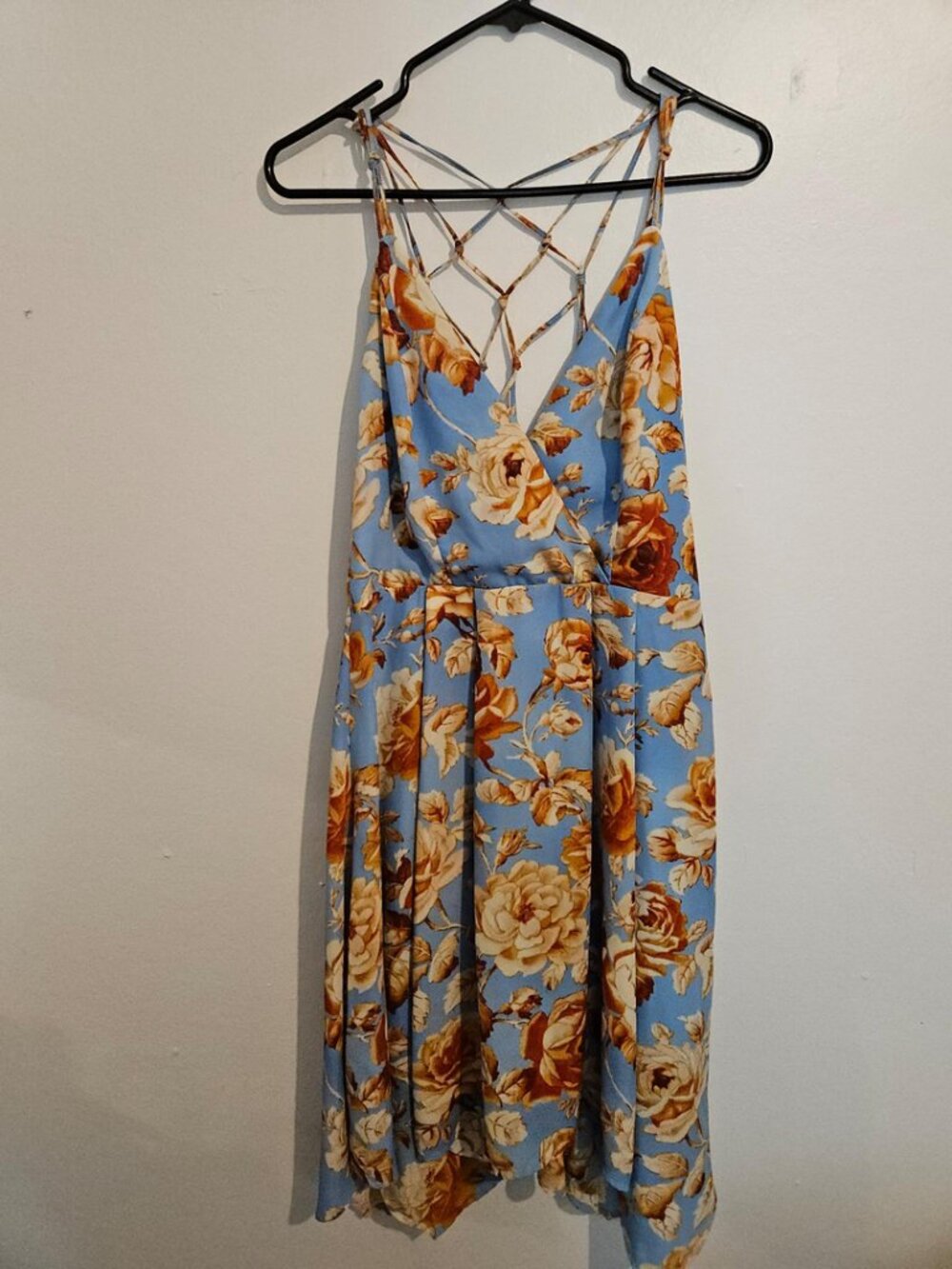 Nikibiki Lavender Sun Blue & Orange Dress Size L